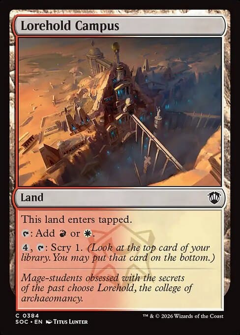 Lorehold Campus 2026 Magic: The Gathering Secrets of Strixhaven Commander