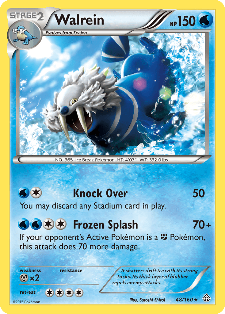 Walrein 2021 Pokemon Korean White Silver Lance