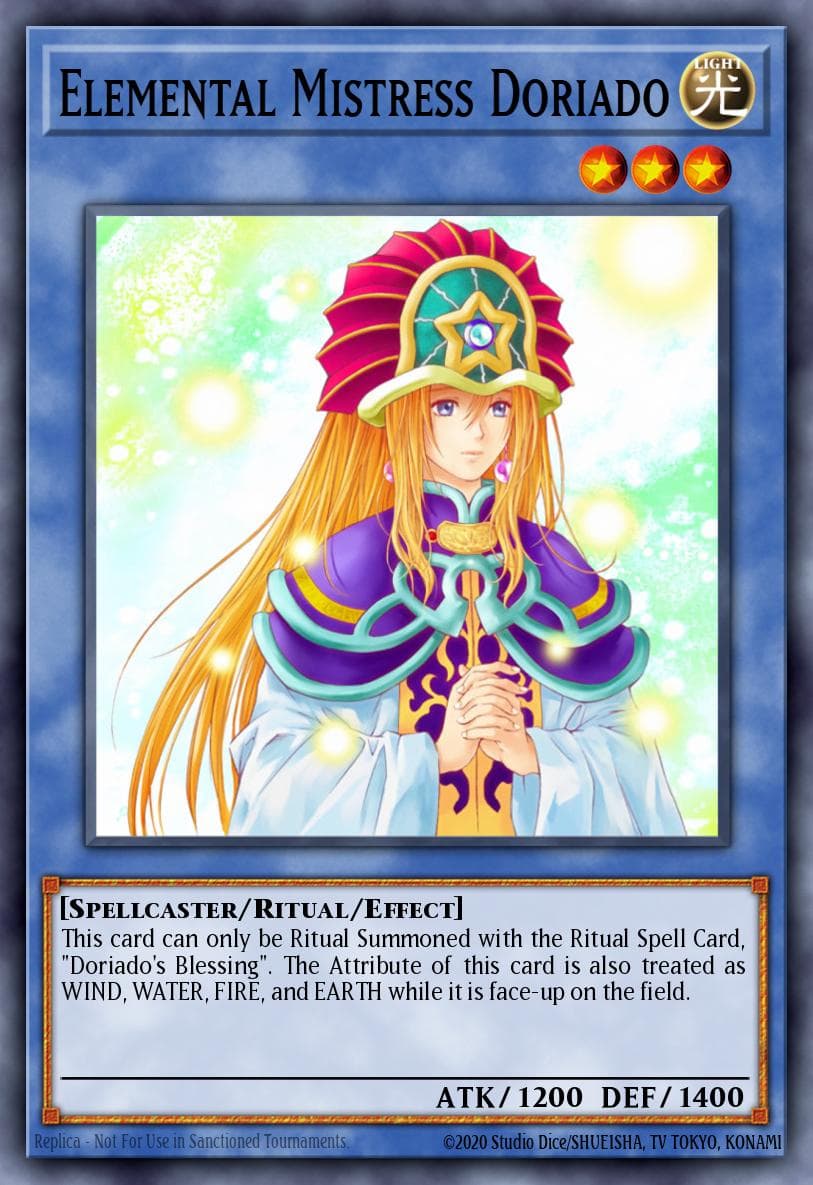 Elemental Mistress Doriado 2005 Yu-Gi-Oh! The Lost Millennium example 1