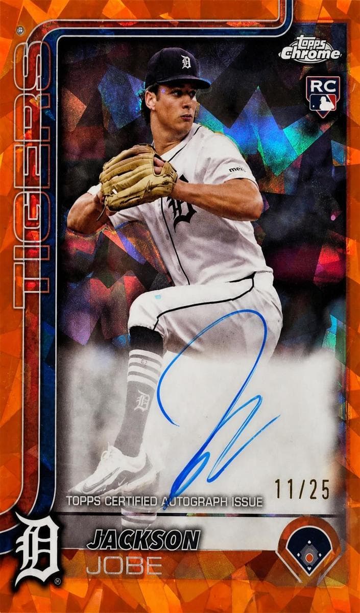 Jackson Jobe 2025 topps Topps Chrome Update Sapphire