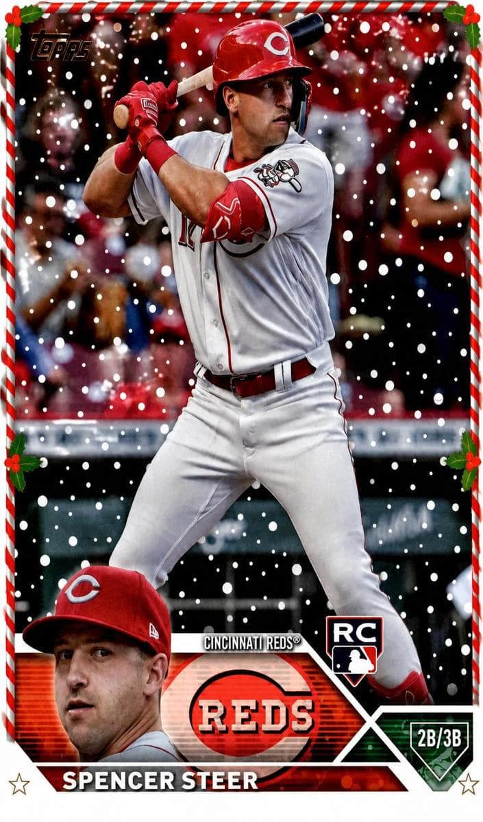 Spencer Steer 2023 topps Holiday