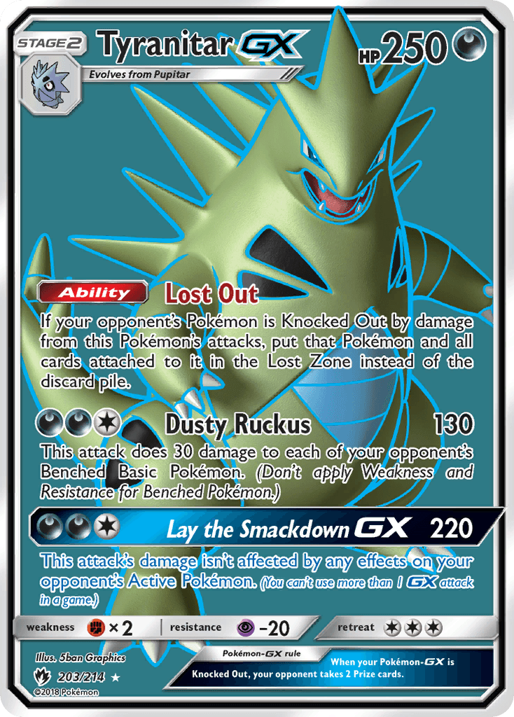 Tyranitar GX #203