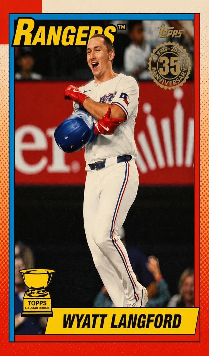 Wyatt Langford 2025 topps Topps