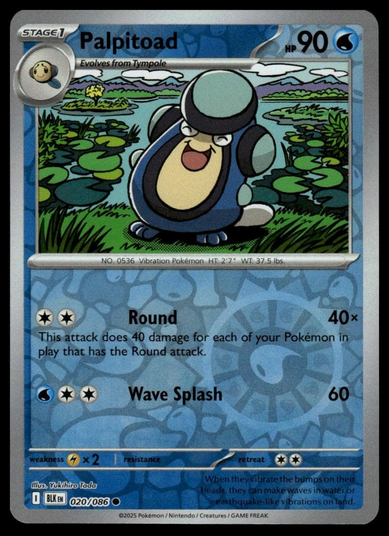 Palpitoad trading card