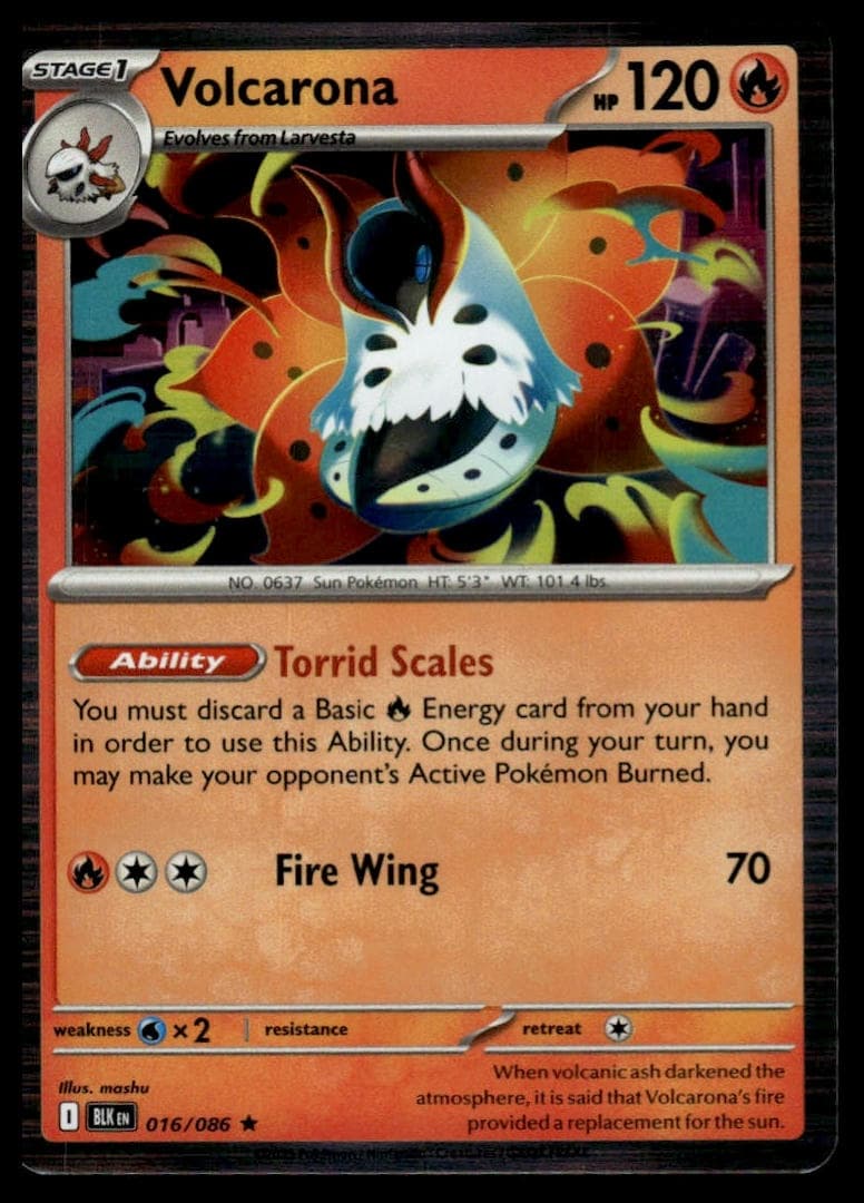 Volcarona trading card