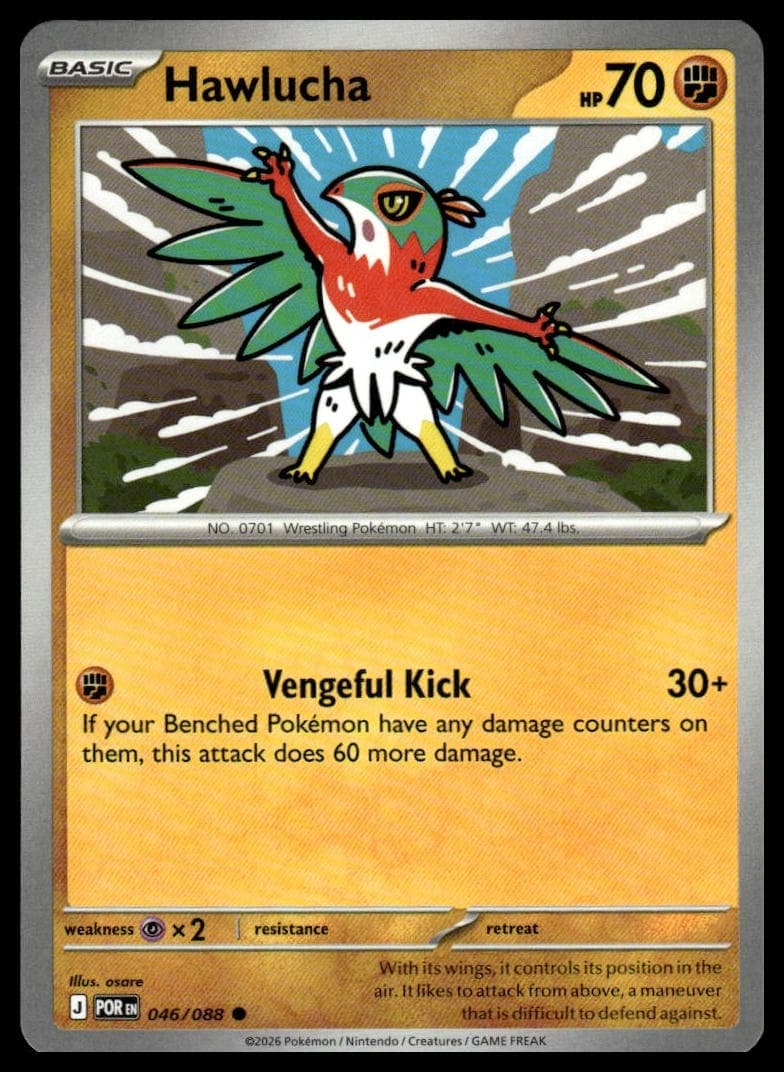Hawlucha trading card