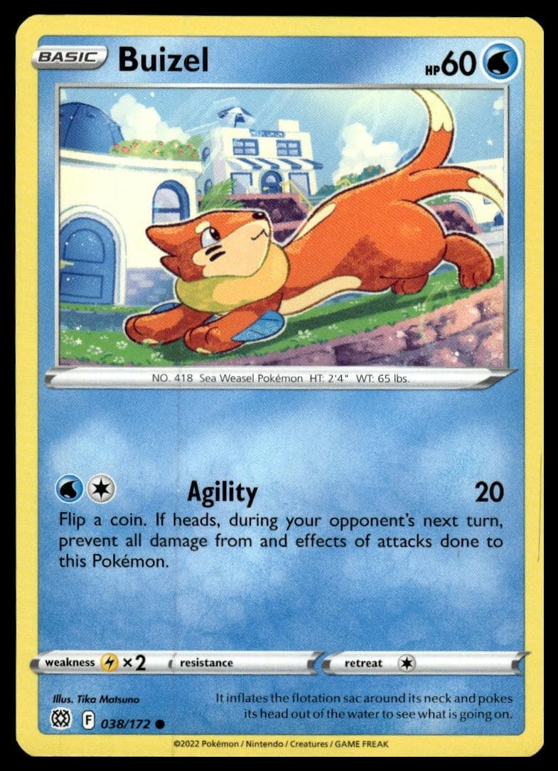 Buizel trading card
