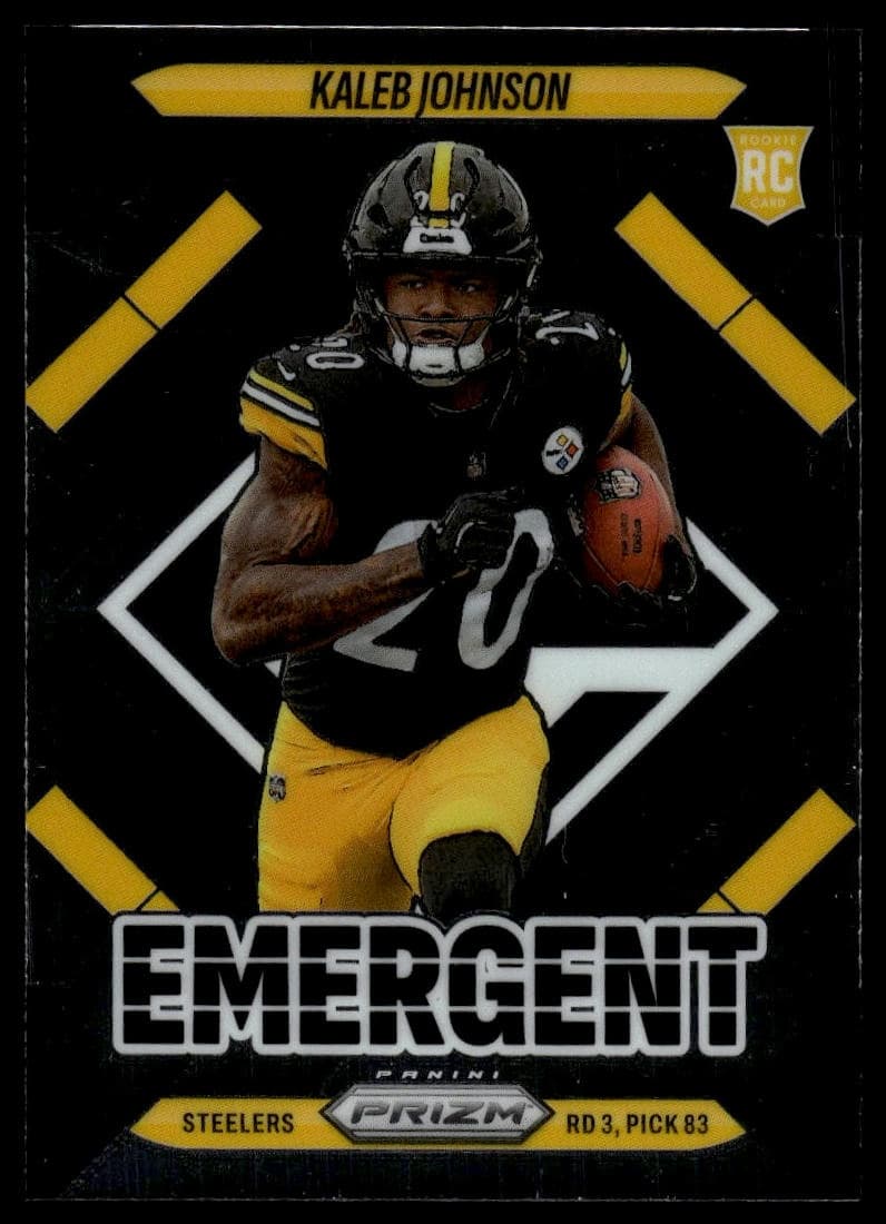 Kaleb Johnson RELIC trading card
