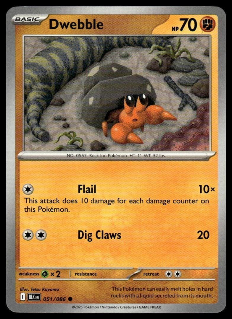 Dwebble trading card