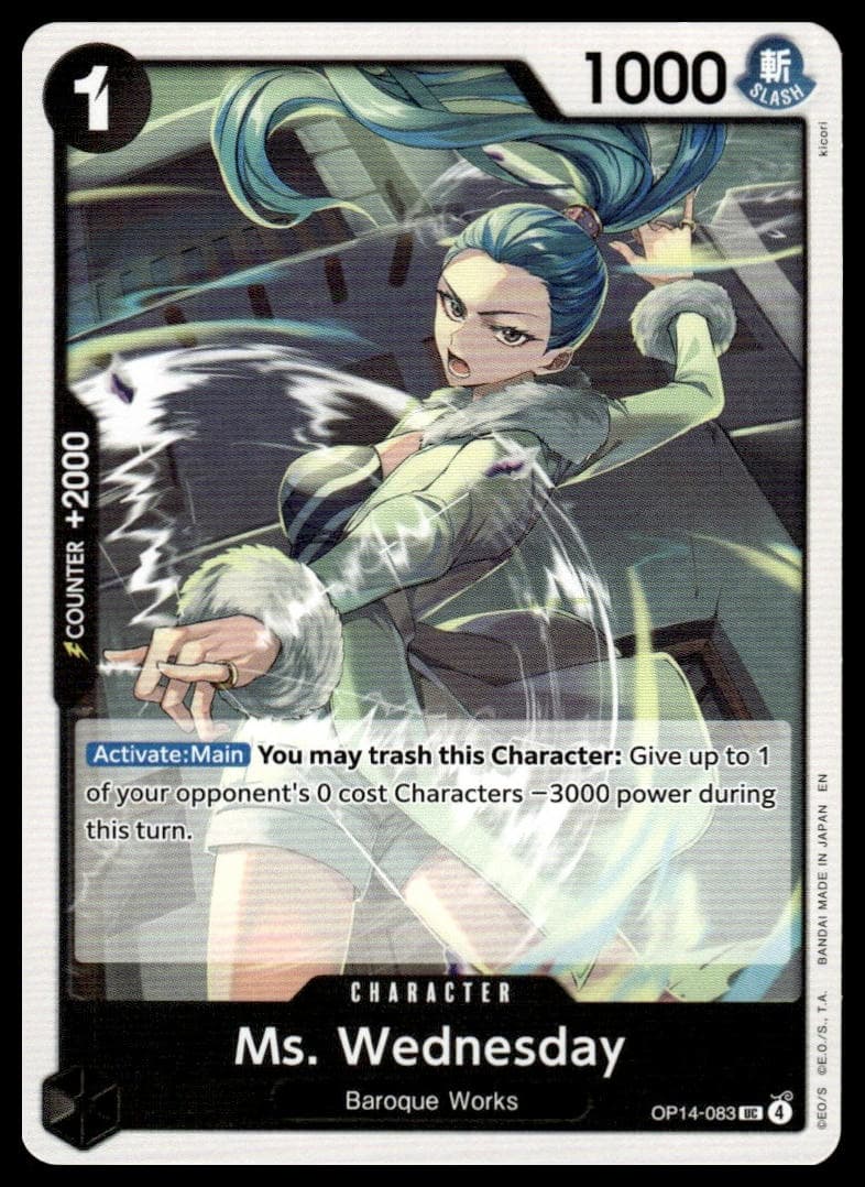 Ms. Wednesday trading card