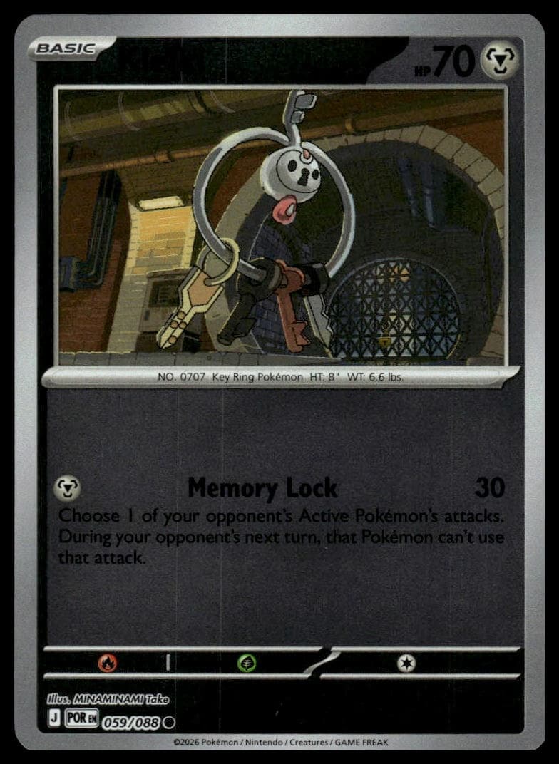 Klefki trading card