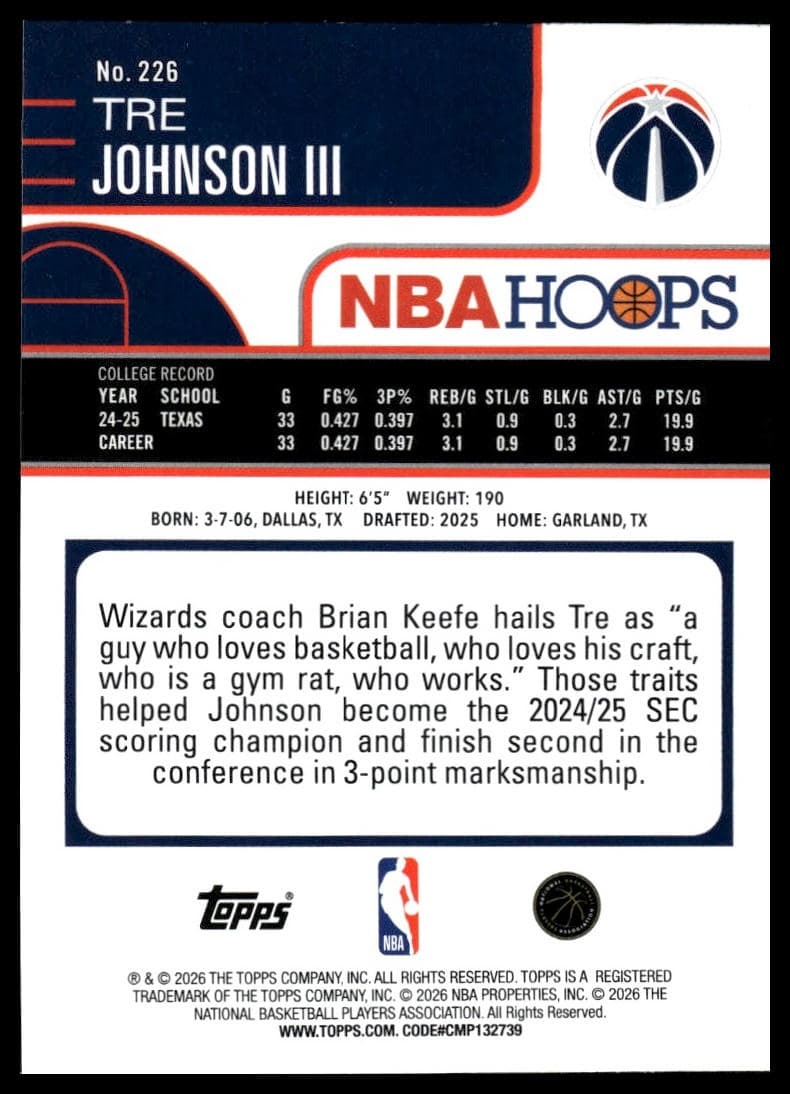Tre Johnson III #226