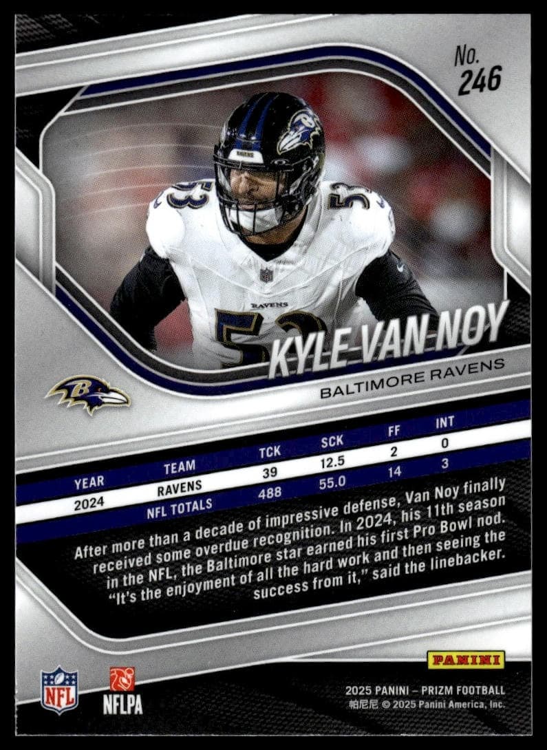 Kyle Van Noy trading card