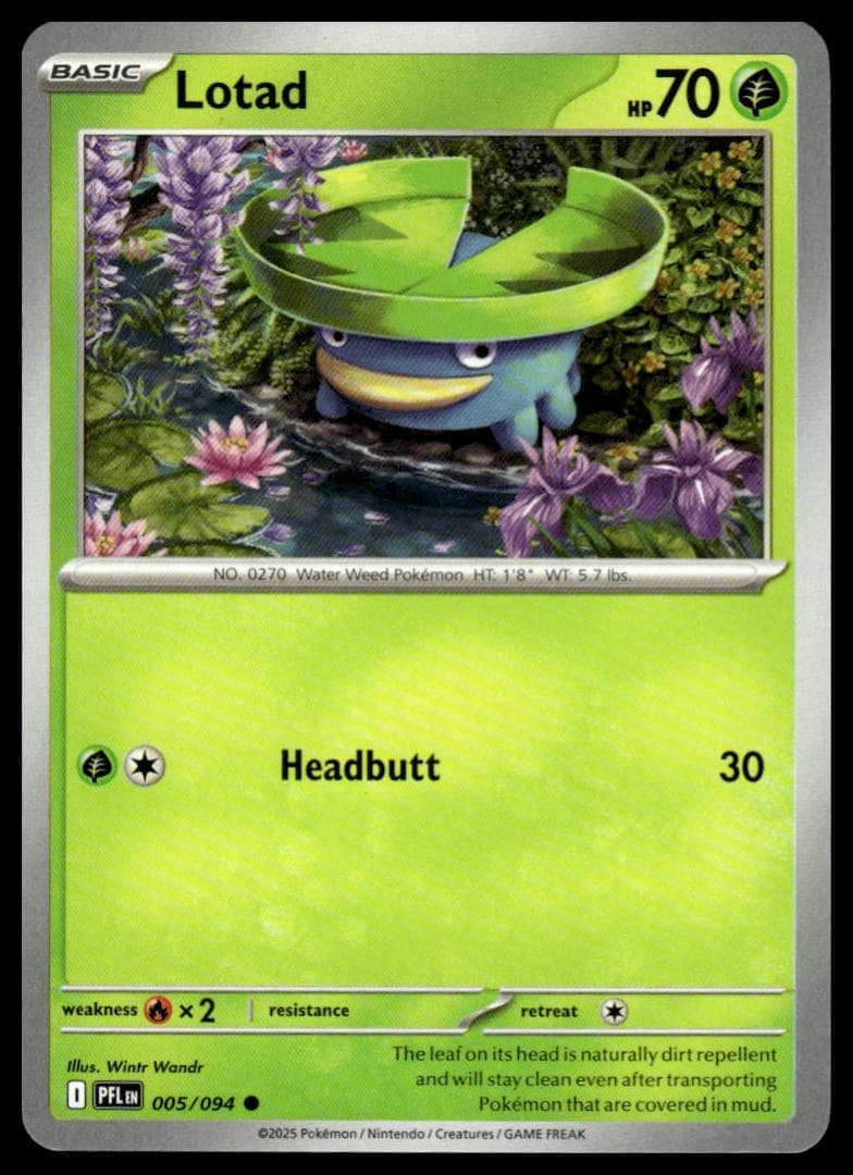 Lotad trading card