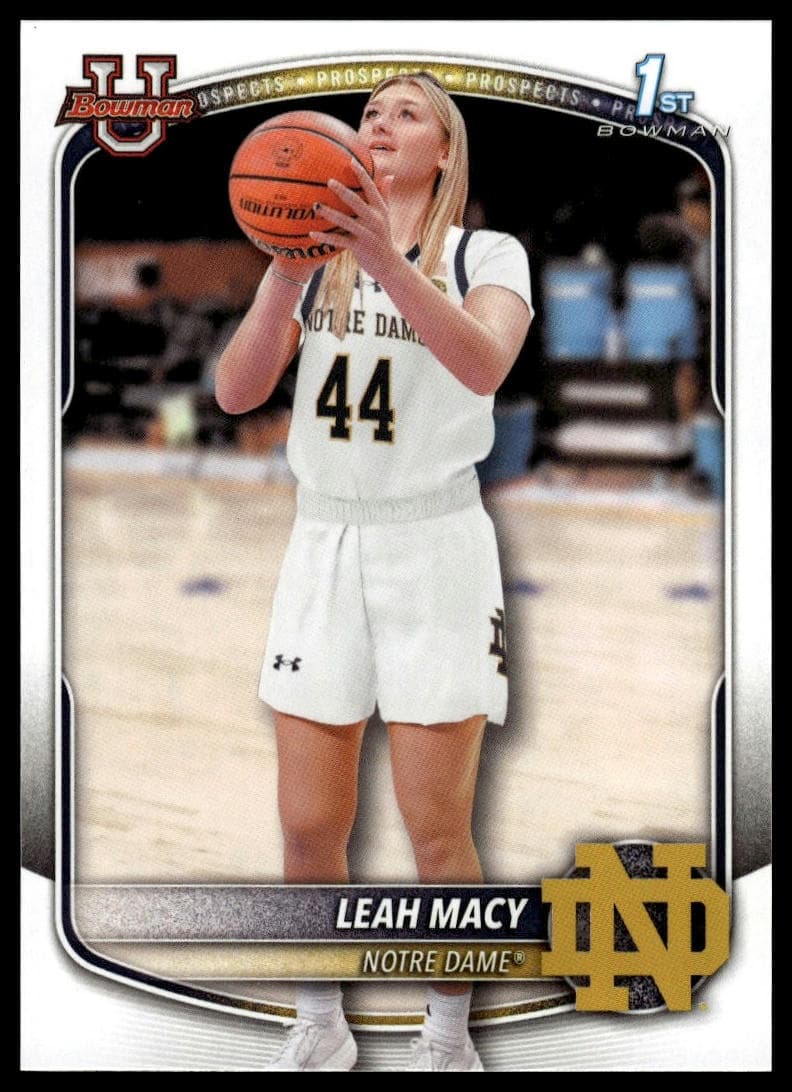Leah Macy trading card