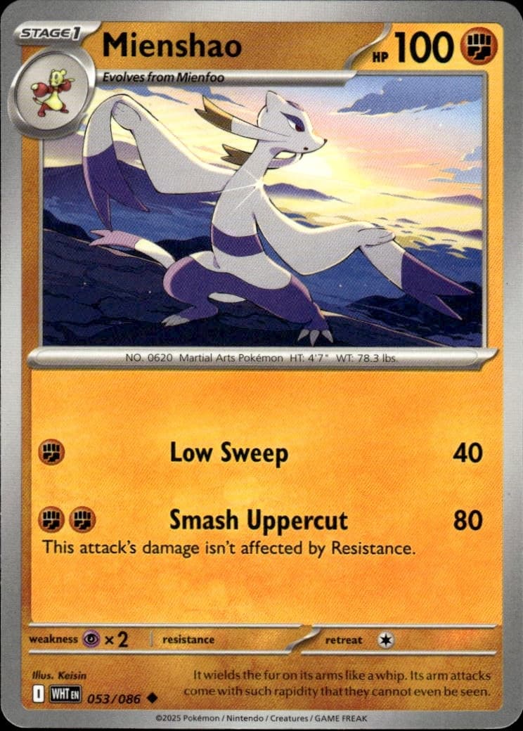 Mienshao trading card
