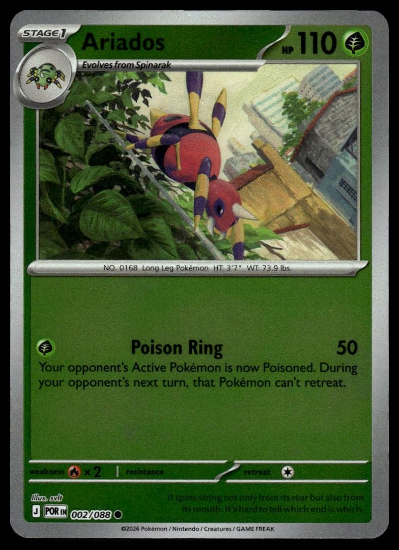 Ariados trading card