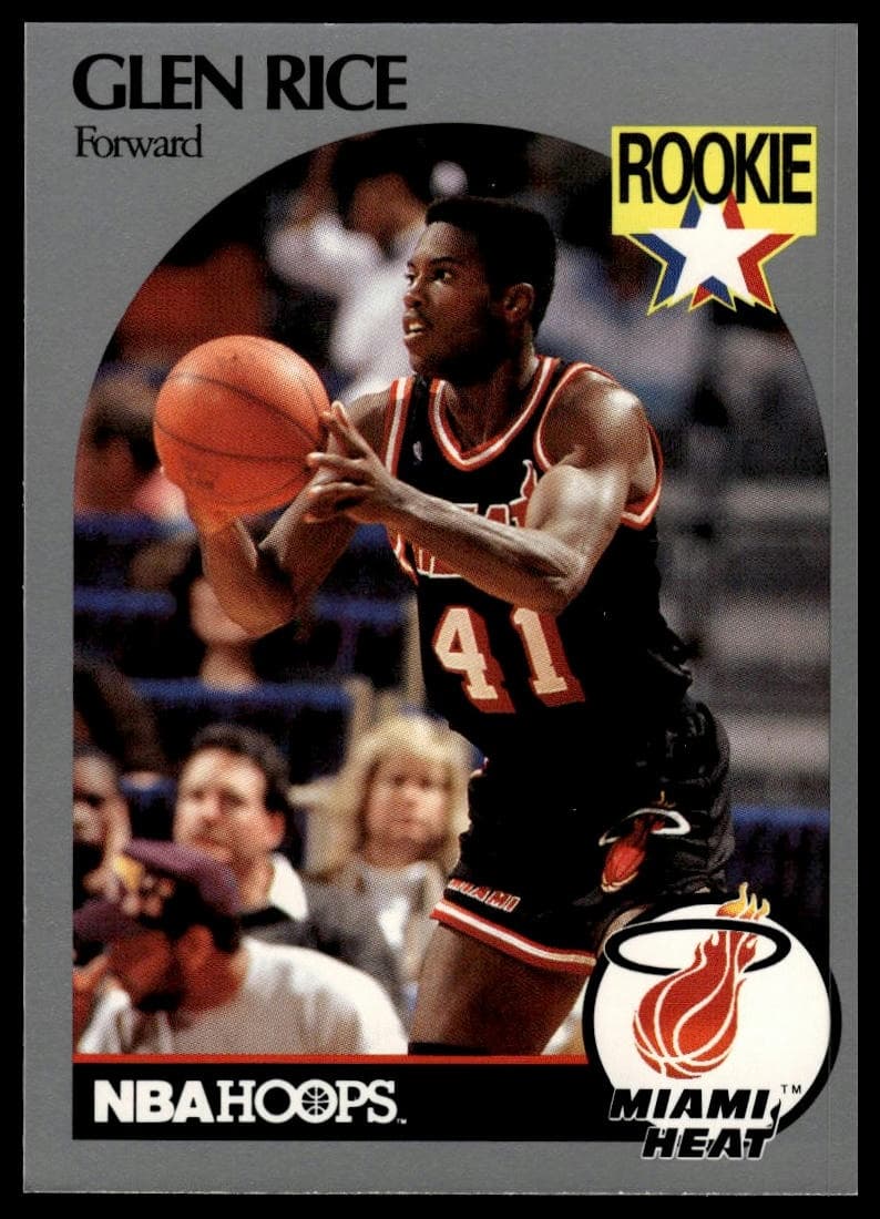 Glen Rice trading card