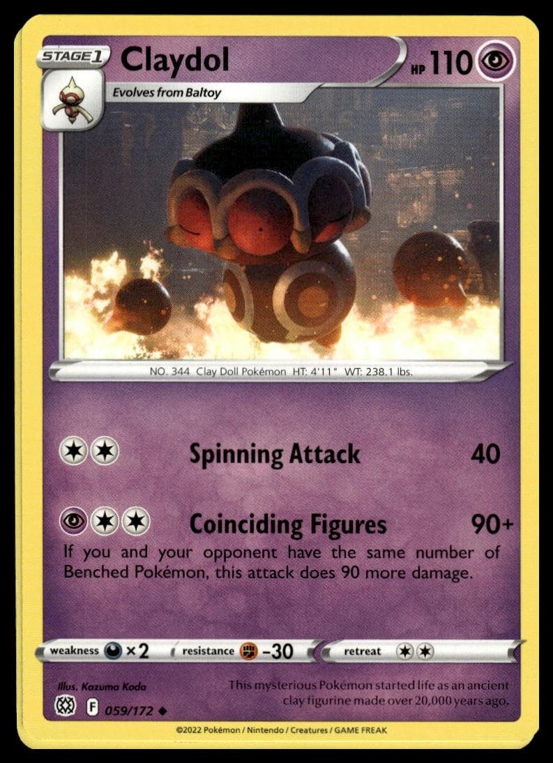 Claydol trading card