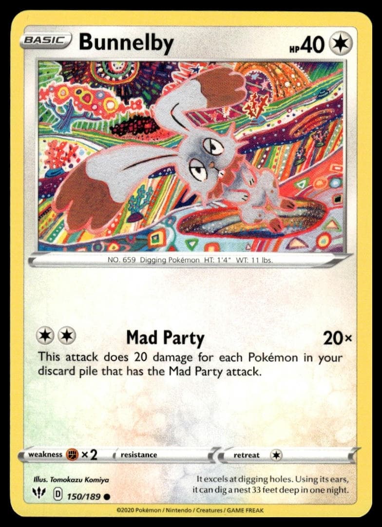 Bunnelby trading card