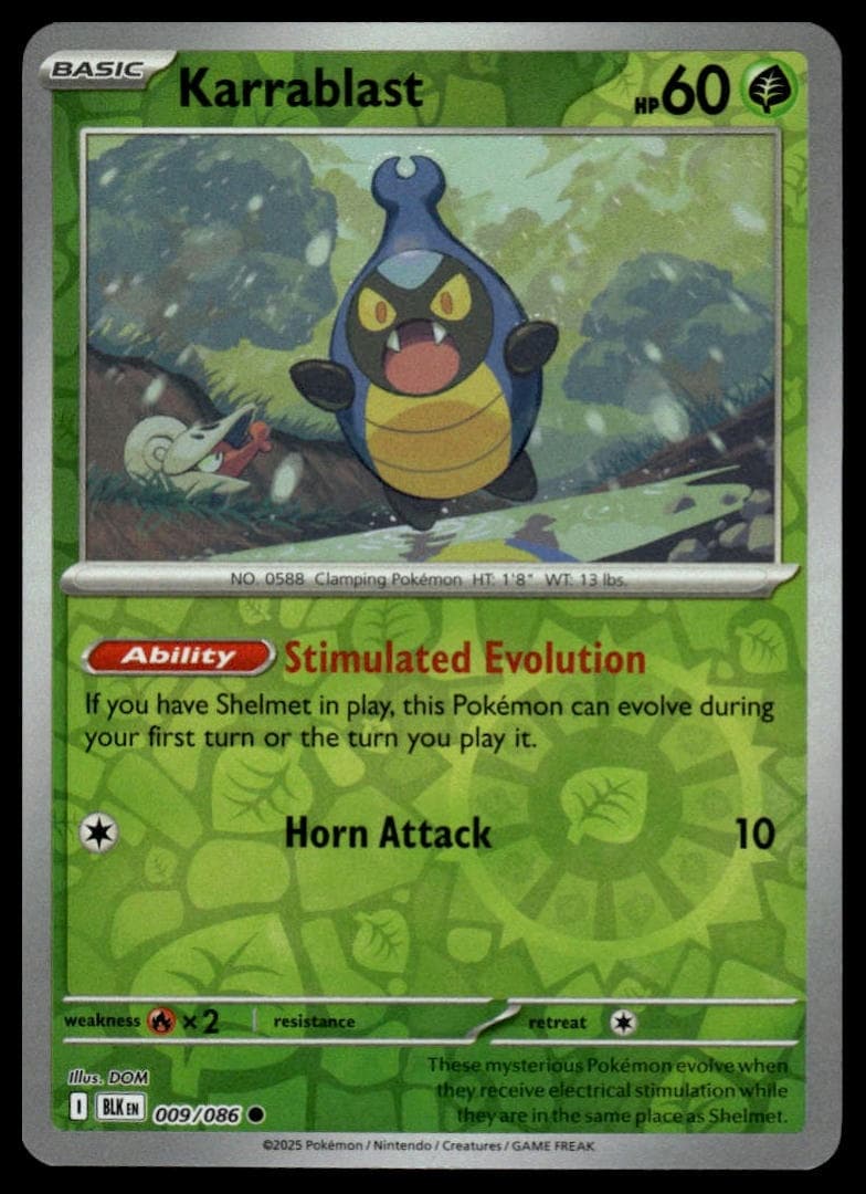 Karrablast trading card