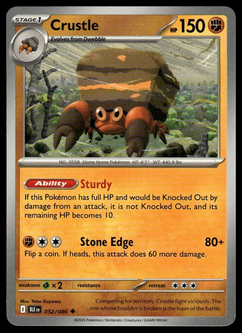 Crustle trading card