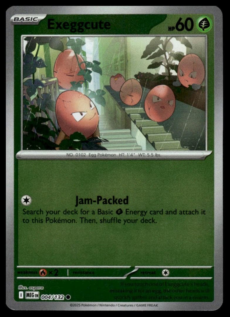 Exeggcute trading card
