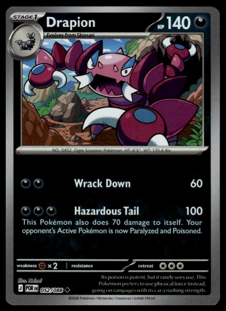 Drapion trading card