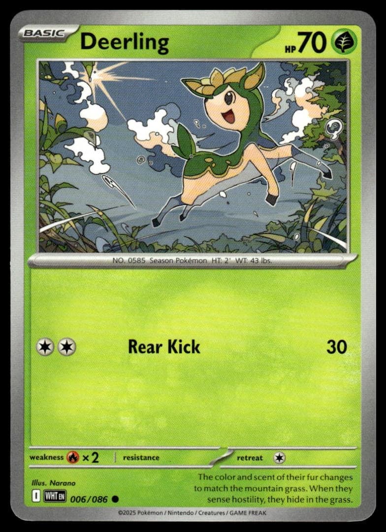 Deerling 2025 Pokemon White Flare