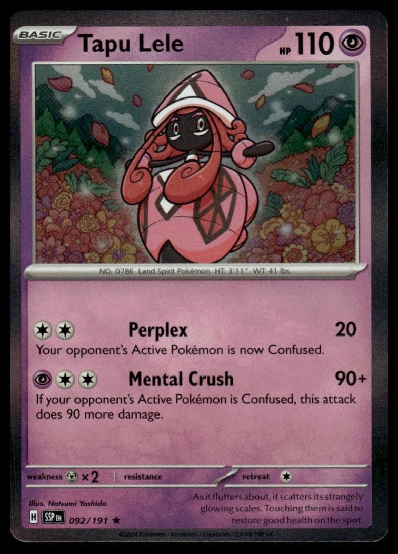 Tapu Lele trading card