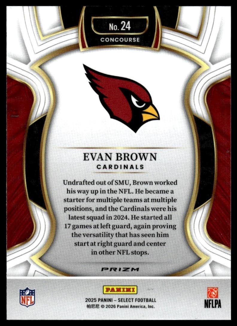 Evan Brown trading card