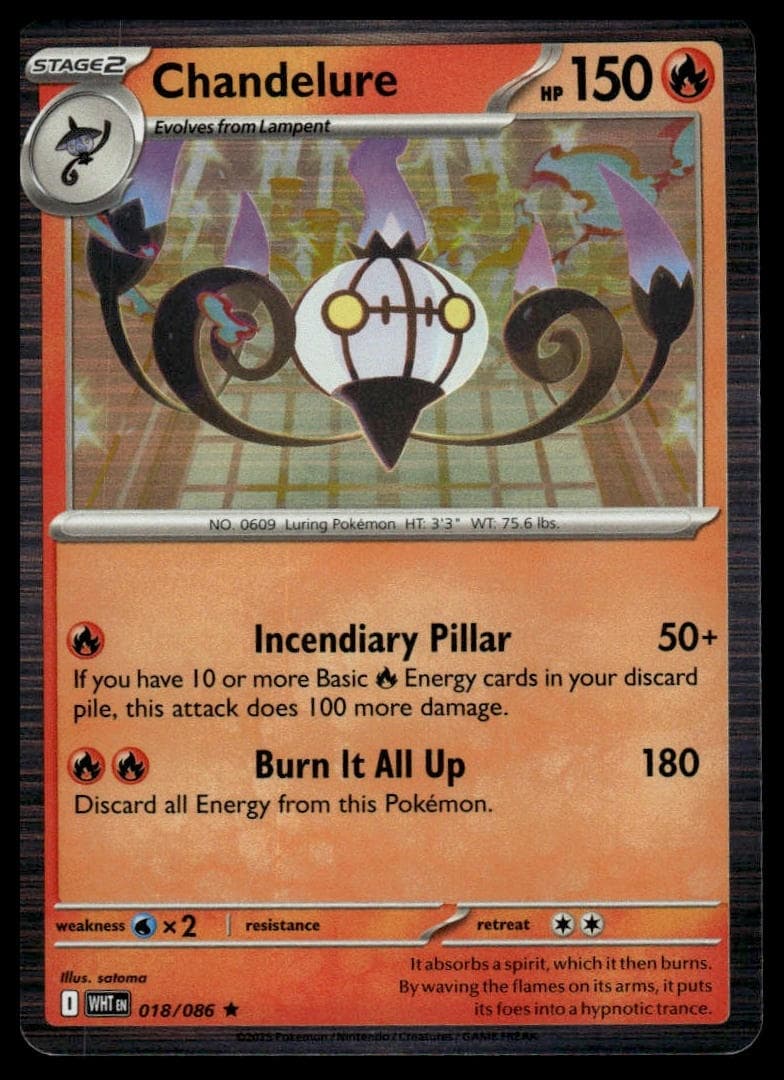 Chandelure trading card