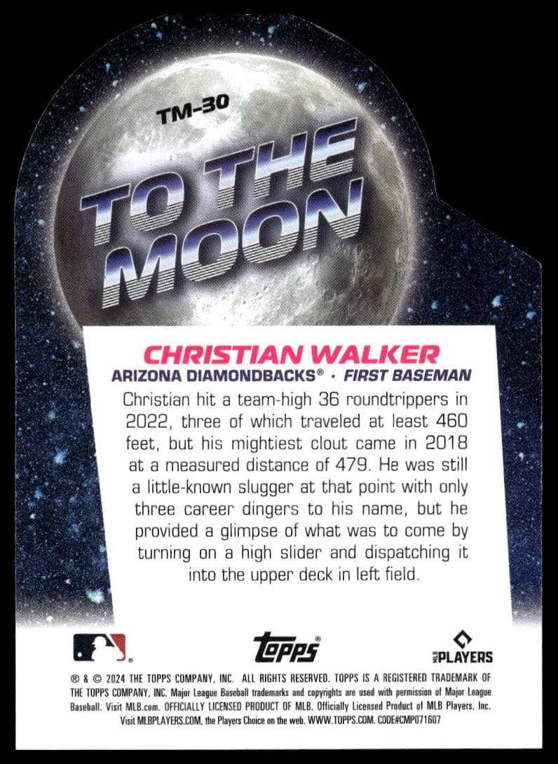 Christian Walker trading card