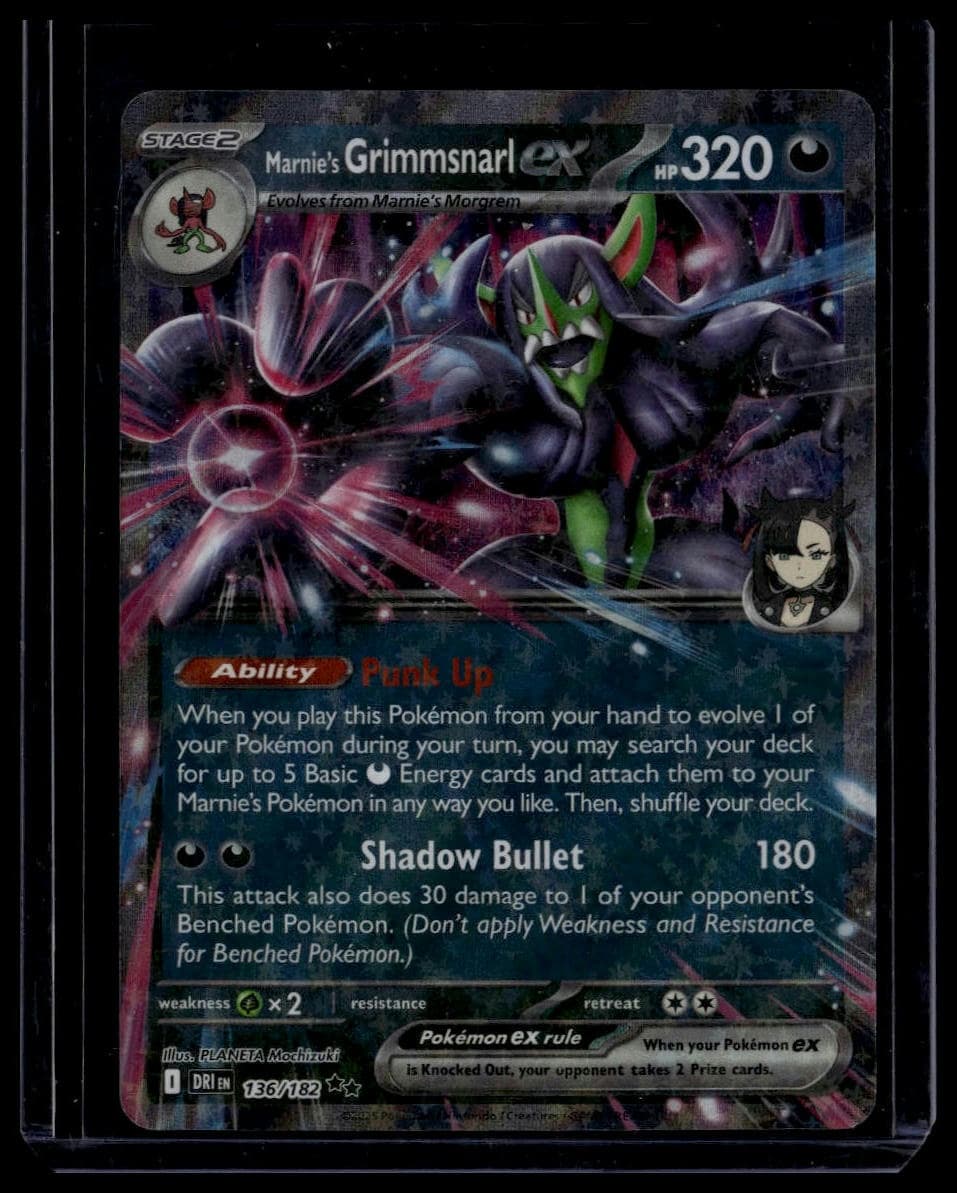 Marnie's Grimmsnarl EX trading card