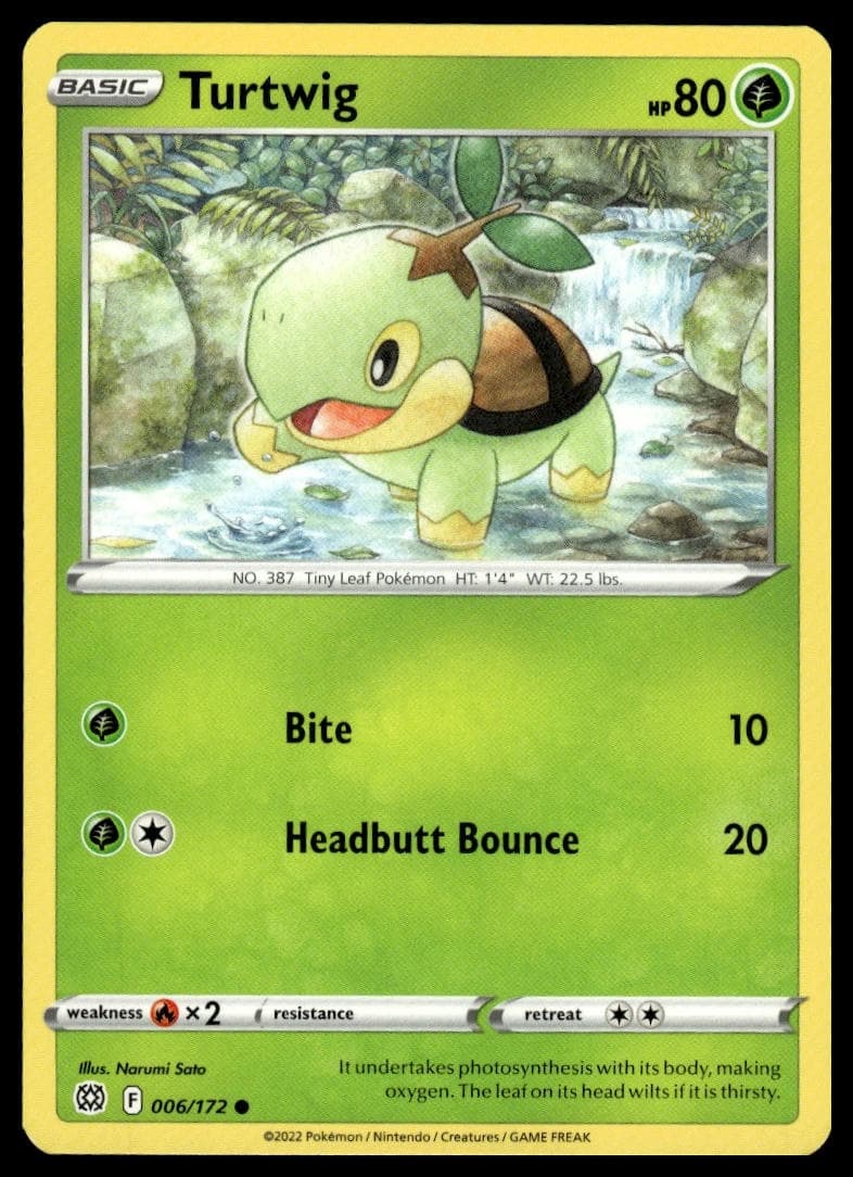 Turtwig trading card