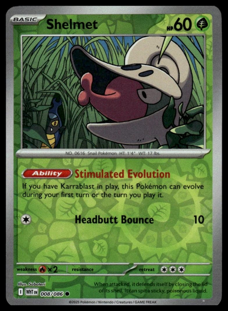 Shelmet trading card