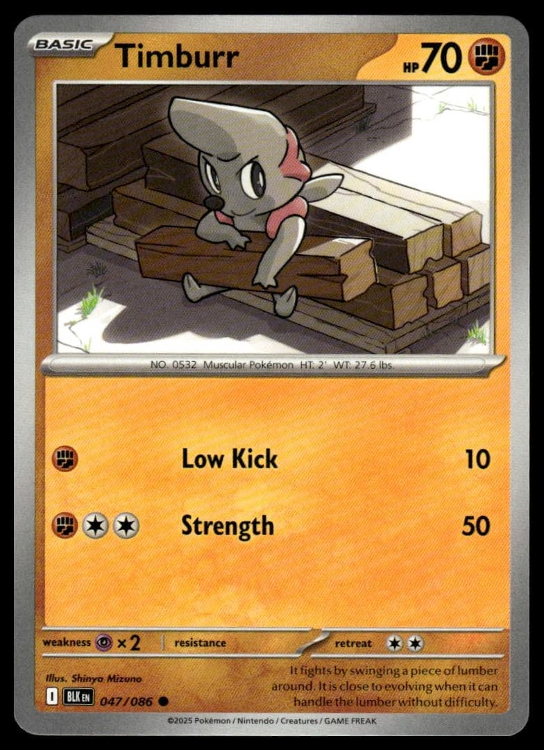 Timburr trading card