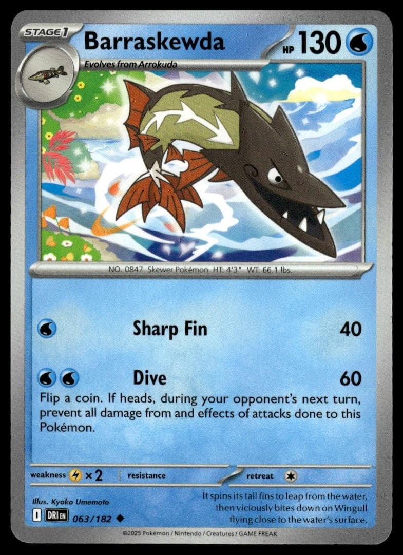 Barraskewda trading card