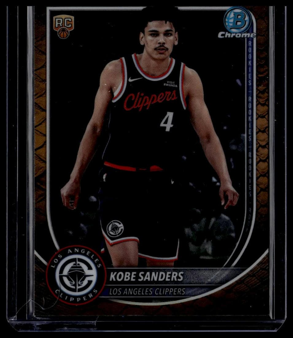 Kobe Sanders trading card