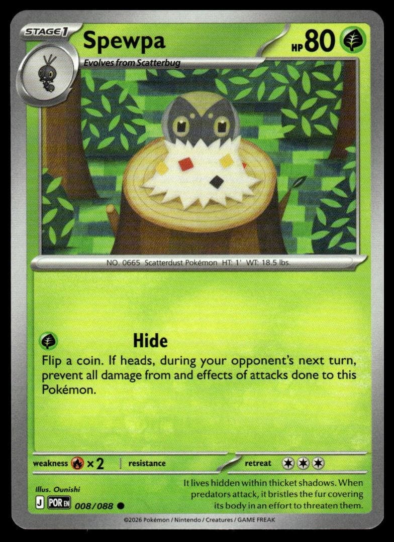 Spewpa trading card