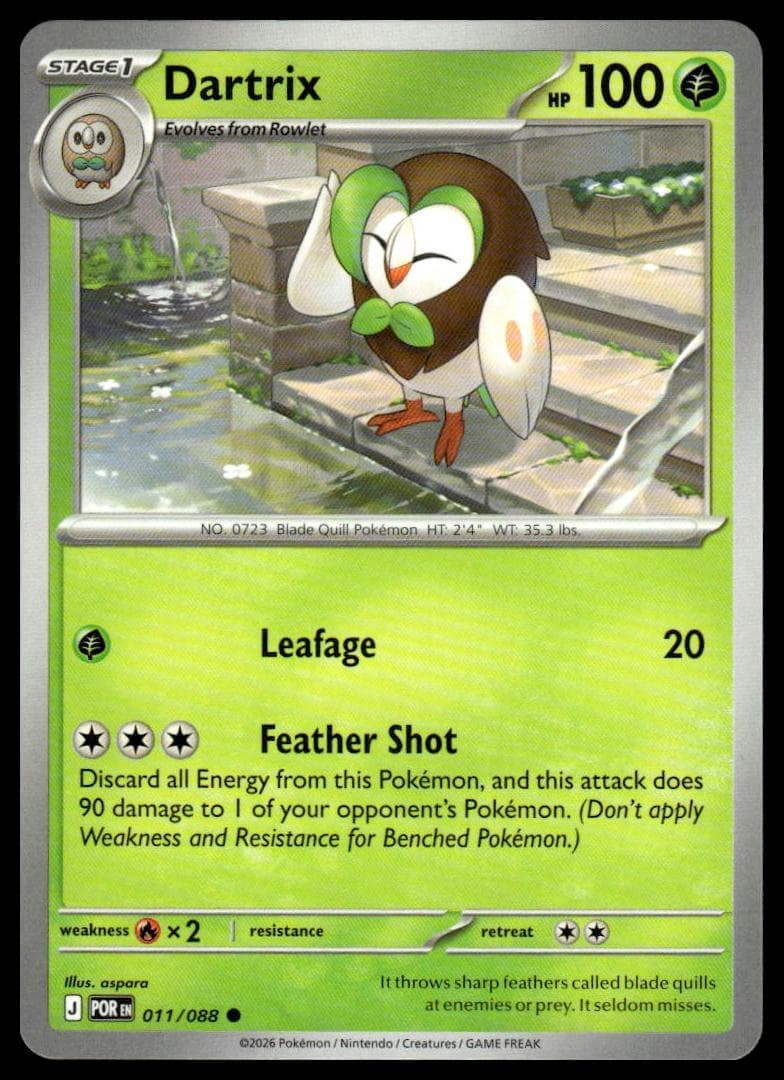 Dartrix trading card