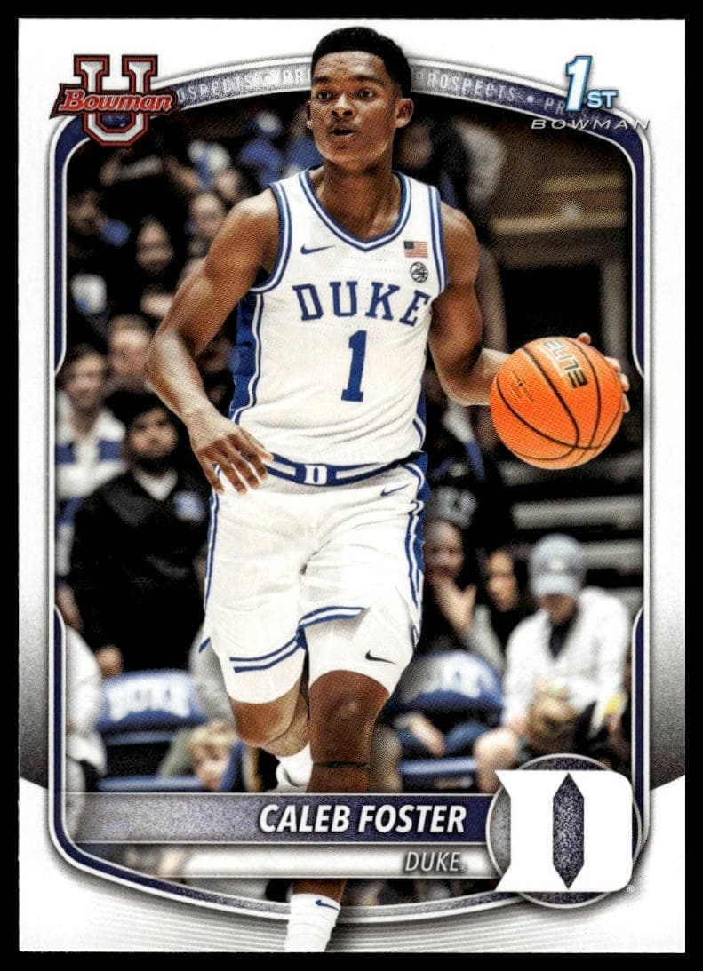 Caleb Foster trading card