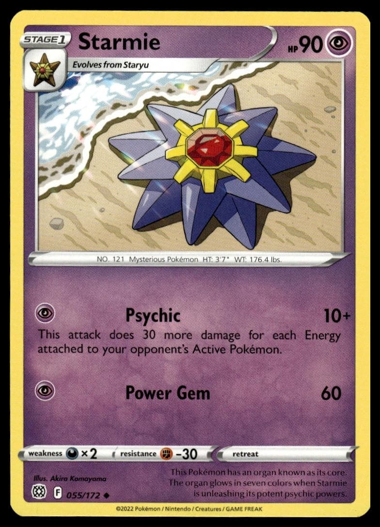 Starmie trading card