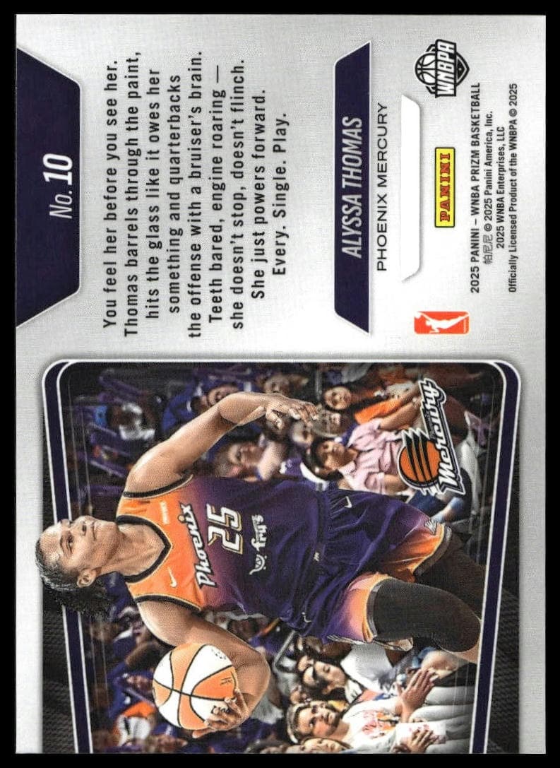 Alyssa Thomas trading card