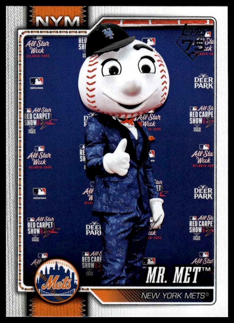 Mr. Met trading card