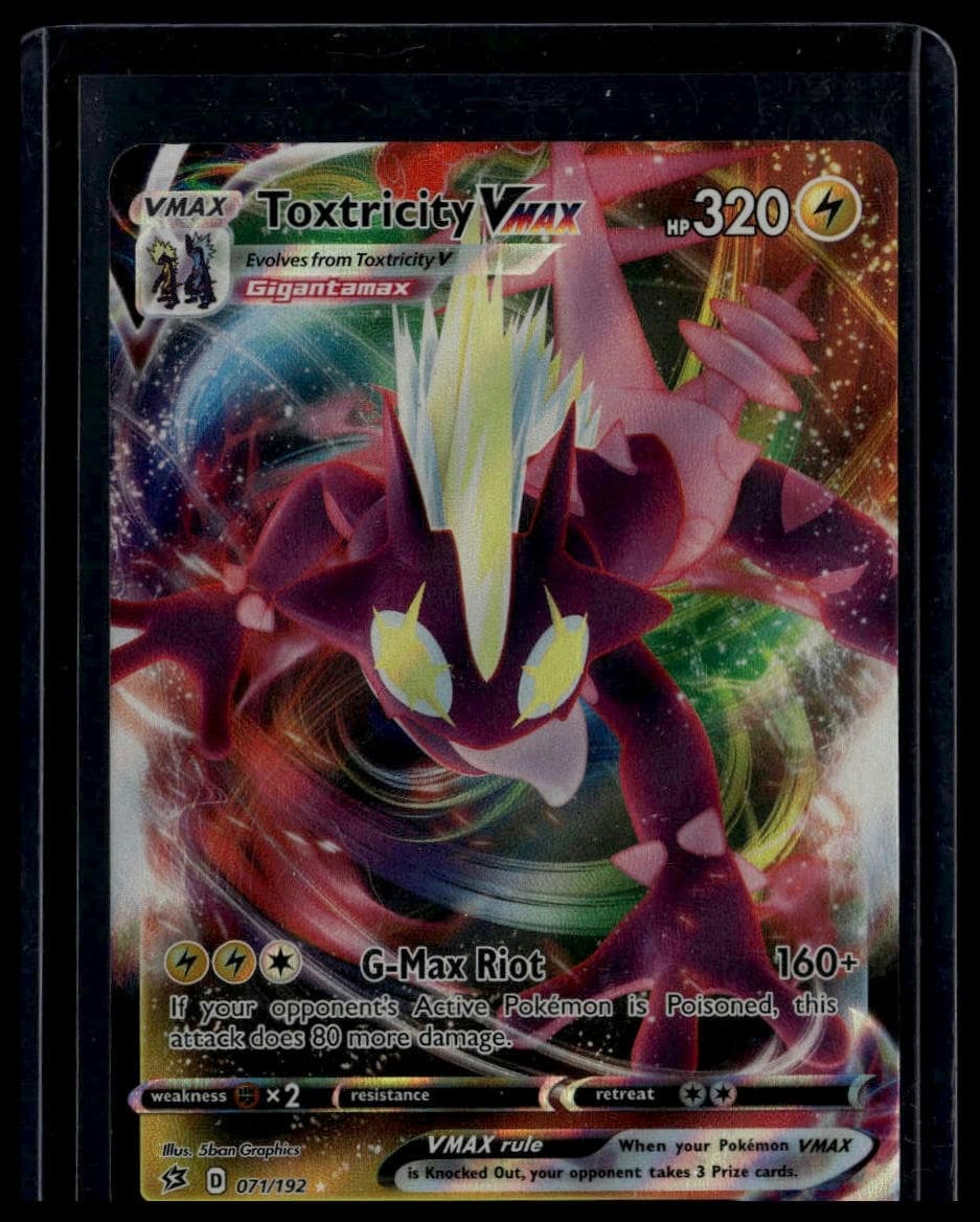 Toxtricity VMAX trading card