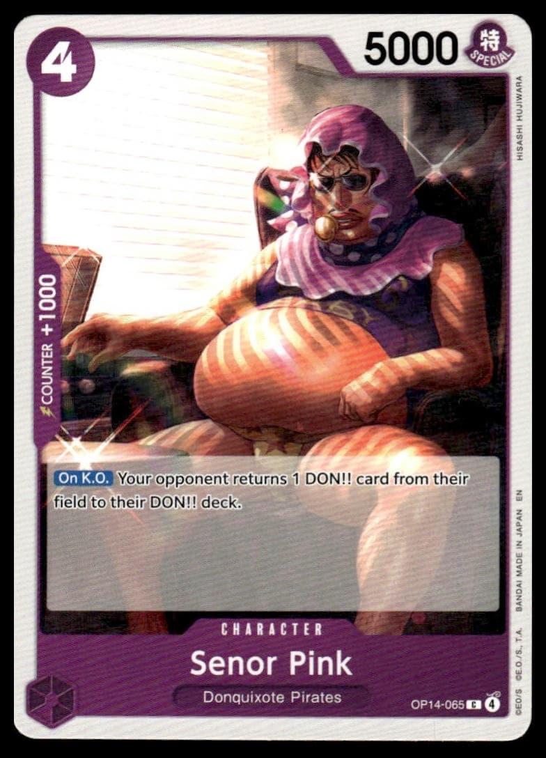 Senor Pink trading card