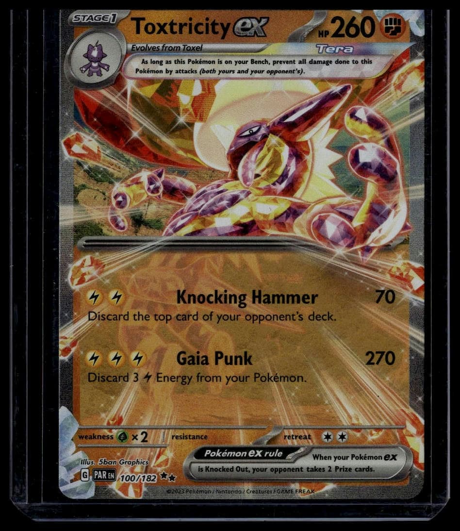 Toxtricity ex trading card