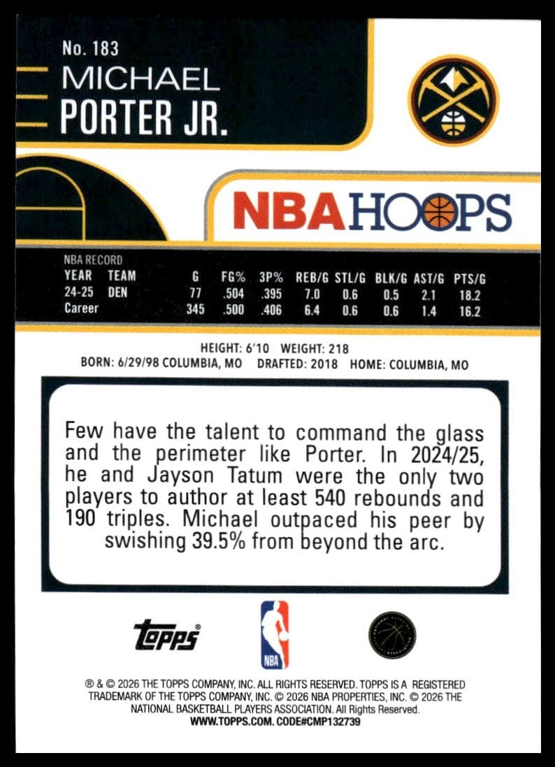 Michael Porter Jr. #183