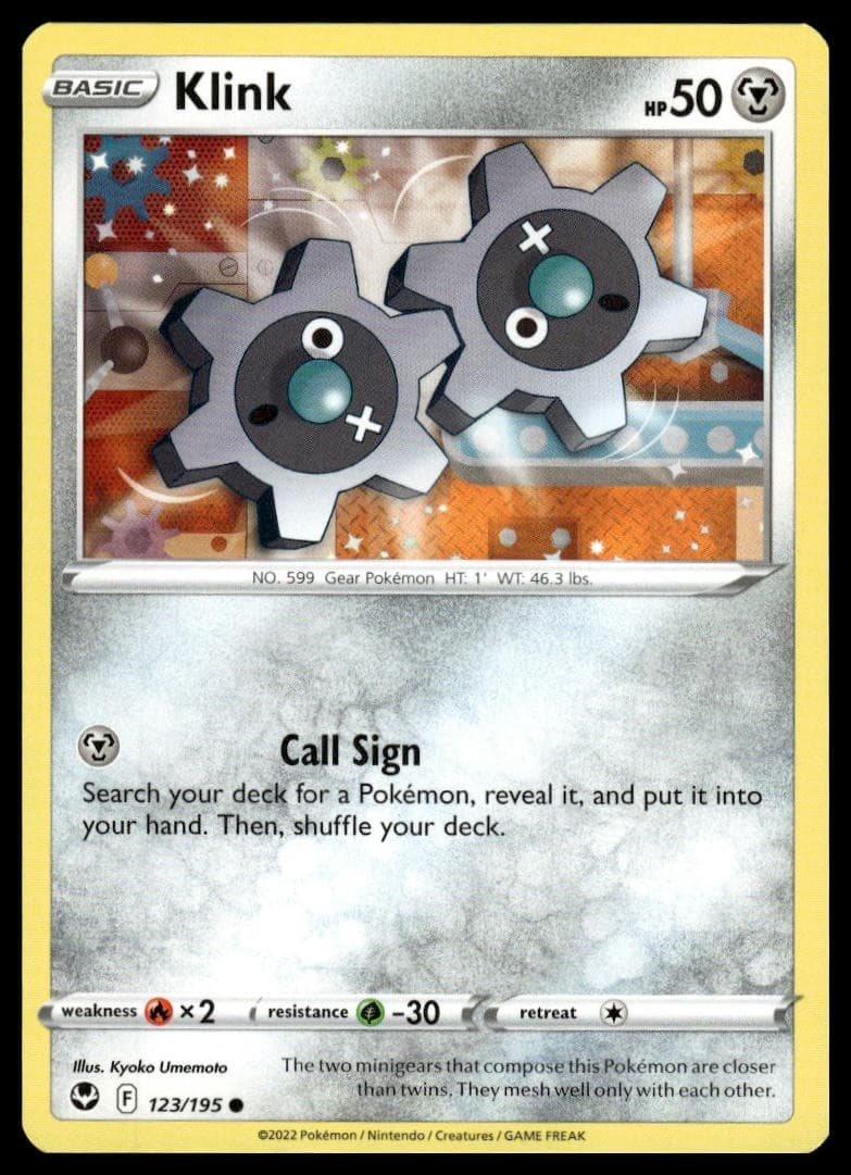 Klink trading card